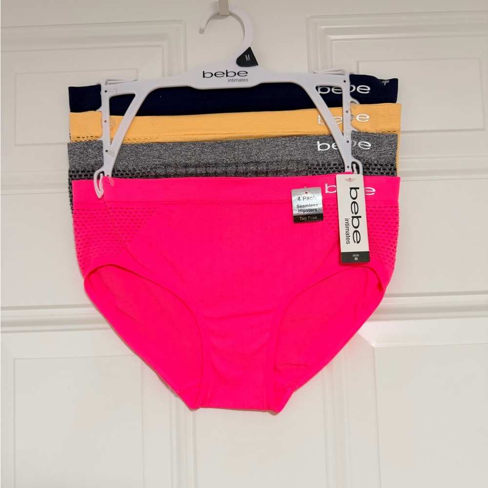 Bebe - Women’s 4 Pack Multicolor Briefs Set